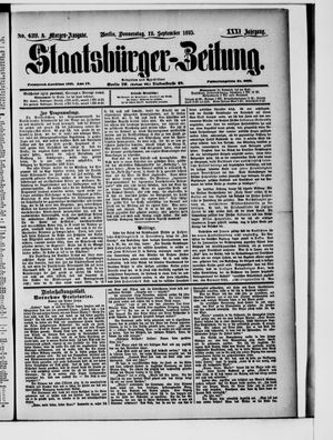 Staatsbürger-Zeitung vom 19.09.1895