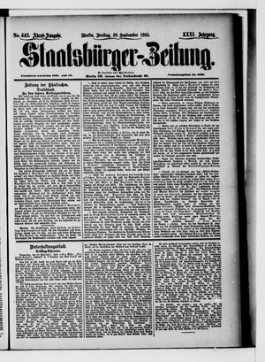 Staatsbürger-Zeitung vom 20.09.1895