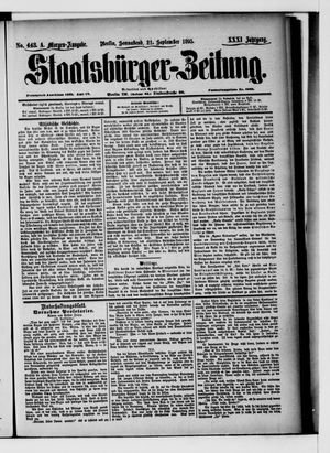 Staatsbürger-Zeitung vom 21.09.1895