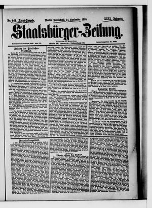 Staatsbürger-Zeitung vom 21.09.1895