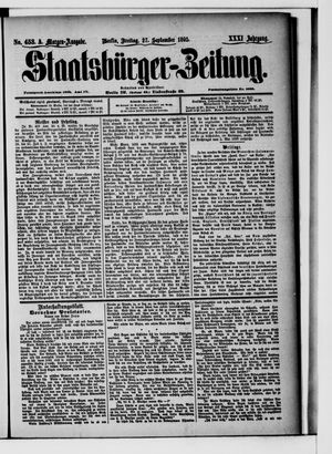 Staatsbürger-Zeitung vom 27.09.1895