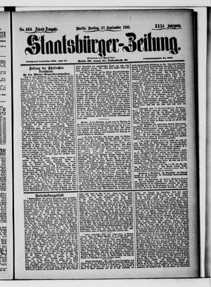 Staatsbürger-Zeitung vom 27.09.1895