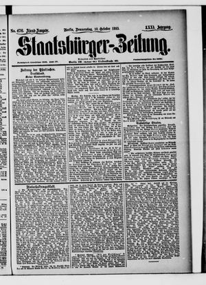 Staatsbürger-Zeitung vom 10.10.1895