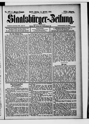 Staatsbürger-Zeitung vom 11.10.1895