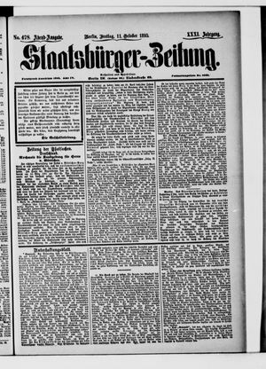 Staatsbürger-Zeitung vom 11.10.1895
