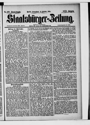 Staatsbürger-Zeitung vom 12.10.1895