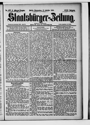 Staatsbürger-Zeitung vom 17.10.1895