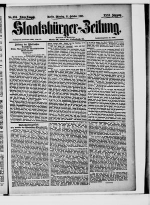 Staatsbürger-Zeitung vom 21.10.1895