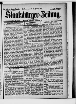 Staatsbürger-Zeitung vom 26.10.1895