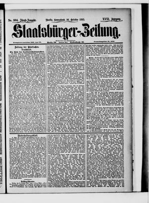 Staatsbürger-Zeitung vom 26.10.1895