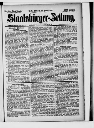 Staatsbürger-Zeitung vom 30.10.1895