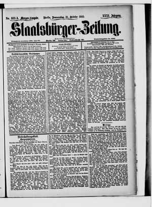 Staatsbürger-Zeitung vom 31.10.1895