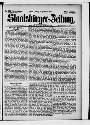 Staatsbürger-Zeitung vom 01.11.1895