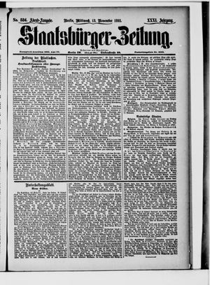 Staatsbürger-Zeitung vom 13.11.1895