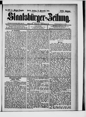 Staatsbürger-Zeitung vom 15.11.1895