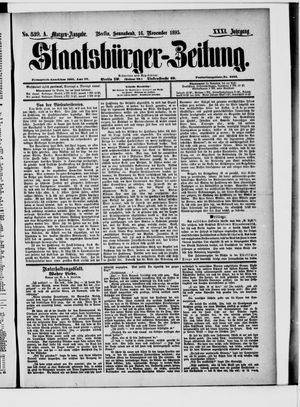 Staatsbürger-Zeitung vom 16.11.1895