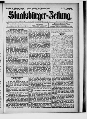 Staatsbürger-Zeitung vom 19.11.1895