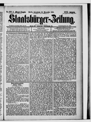 Staatsbürger-Zeitung vom 23.11.1895