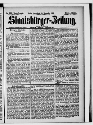 Staatsbürger-Zeitung vom 23.11.1895
