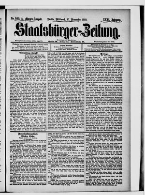 Staatsbürger-Zeitung vom 27.11.1895