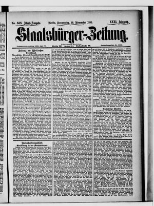 Staatsbürger-Zeitung on Nov 28, 1895