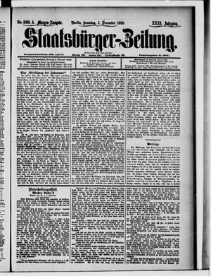 Staatsbürger-Zeitung vom 01.12.1895