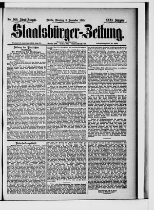 Staatsbürger-Zeitung vom 03.12.1895