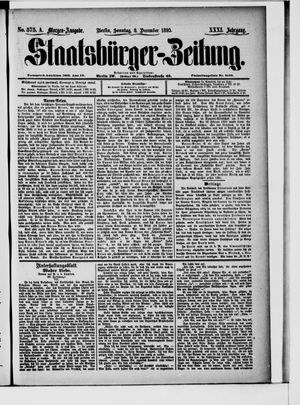 Staatsbürger-Zeitung on Dec 8, 1895
