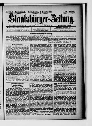Staatsbürger-Zeitung vom 15.12.1895