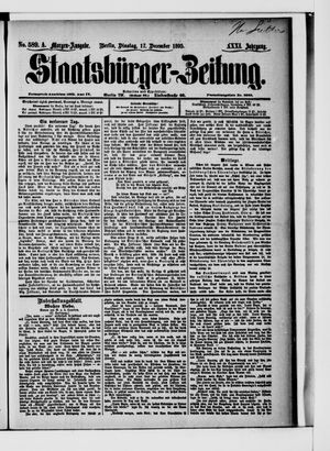 Staatsbürger-Zeitung vom 17.12.1895