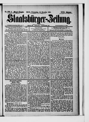 Staatsbürger-Zeitung vom 19.12.1895