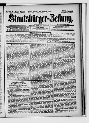 Staatsbürger-Zeitung vom 24.12.1895