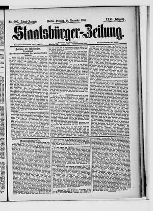 Staatsbürger-Zeitung vom 24.12.1895