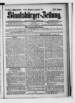 Staatsbürger-Zeitung vom 25.12.1895