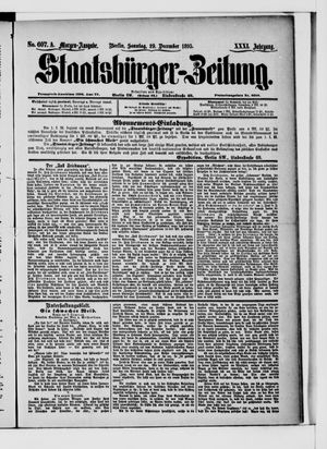 Staatsbürger-Zeitung on Dec 28, 1895