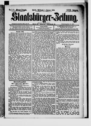 Staatsbürger-Zeitung on Jan 1, 1896