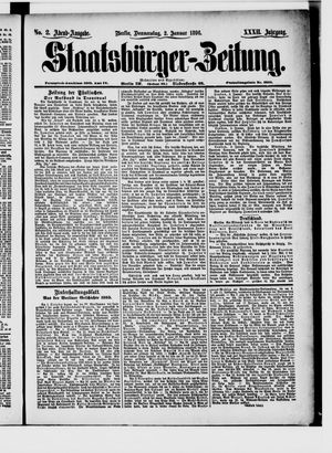 Staatsbürger-Zeitung on Jan 2, 1896