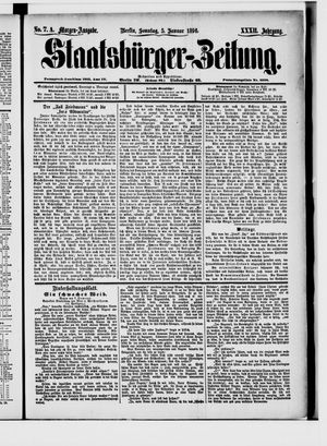 Staatsbürger-Zeitung on Jan 5, 1896