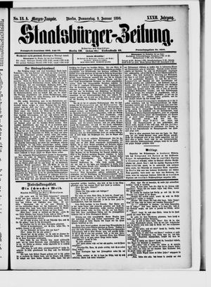 Staatsbürger-Zeitung on Jan 9, 1896