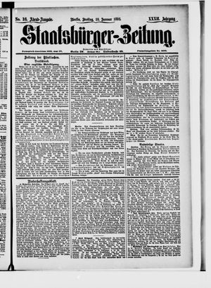 Staatsbürger-Zeitung on Jan 10, 1896
