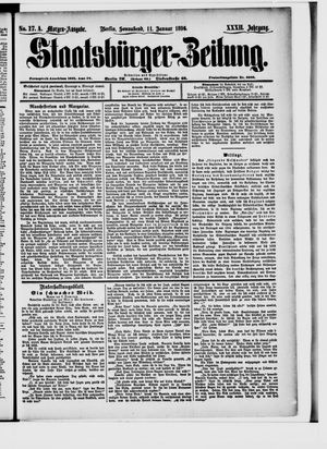 Staatsbürger-Zeitung vom 11.01.1896