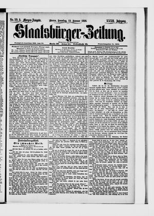 Staatsbürger-Zeitung on Jan 12, 1896