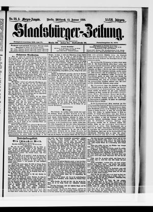 Staatsbürger-Zeitung vom 15.01.1896