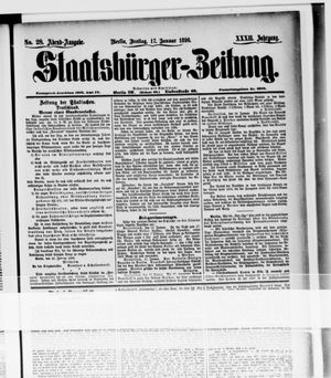 Staatsbürger-Zeitung on Jan 17, 1896