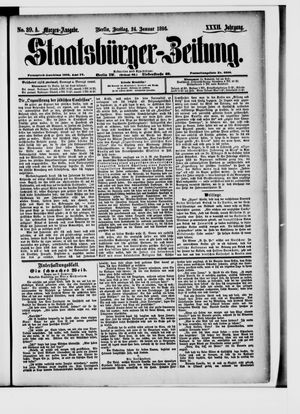 Staatsbürger-Zeitung on Jan 24, 1896