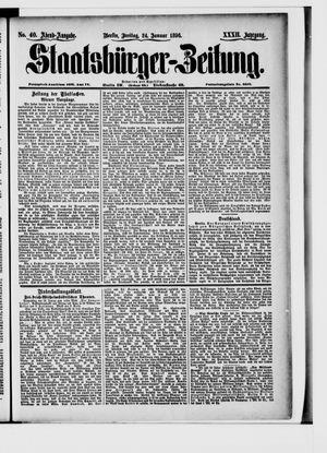 Staatsbürger-Zeitung on Jan 24, 1896