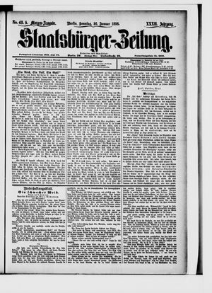 Staatsbürger-Zeitung vom 26.01.1896