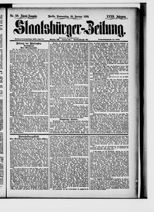 Staatsbürger-Zeitung vom 30.01.1896