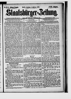 Staatsbürger-Zeitung vom 02.02.1896