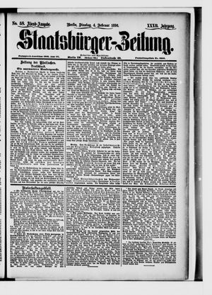 Staatsbürger-Zeitung on Feb 4, 1896